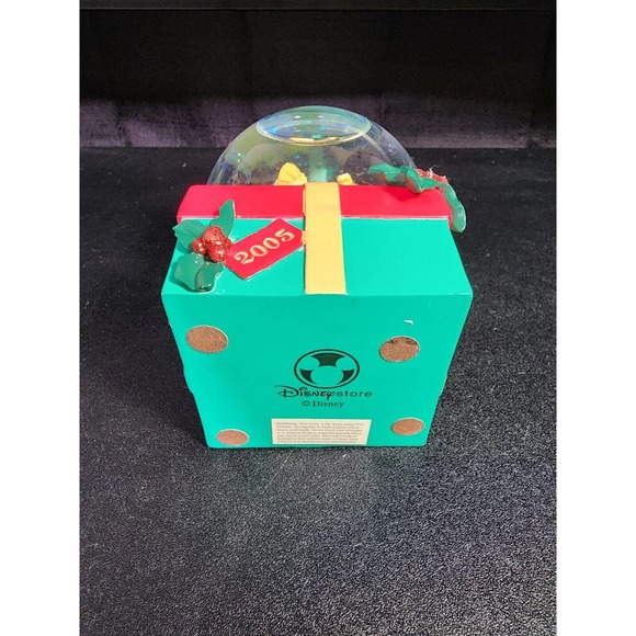 Disney Store Tinker Bell Christmas Snow Globe 2005 Wrapping Gift Holly EUC - Picture 8 of 9
